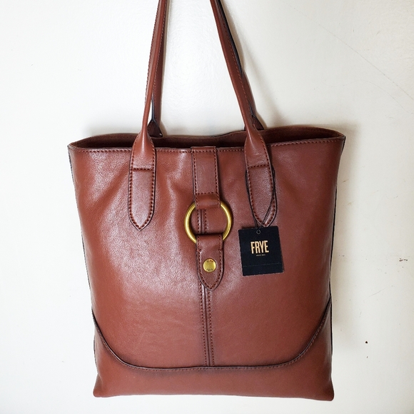 Frye Leather Ring Cognac Tote - Picture 6 of 8